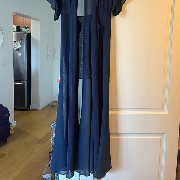 Beautiful Never Worn Reformation Winslow Navy Wrap Dress (Medium) - Picture 6 of 7